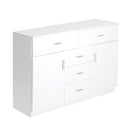 Levede Buffet Sideboard Storage Cabinet Modern High Gloss Cupboard Drawers White