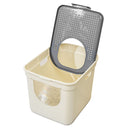 Cat Litter Box Fully Enclosed Kitty Toilet Trapping Sifting Tray Odor Control