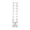 Multipurpose Ladder Telescopic Aluminum One Button Retraction Slow Down 2.6M