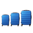 Slimbridge Luggage Suitcase Trolley 3Pcs set 20 24 28 Travel Packing Lock Blue