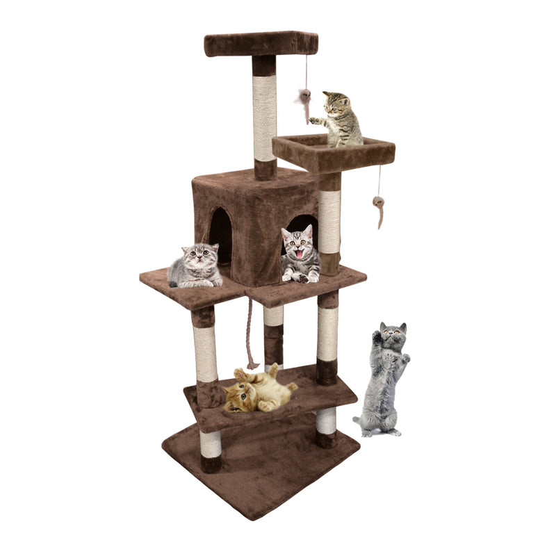 PaWz 1.45M Cat Scratching Post Tree Gym House Condo Furniture Scratcher Tower