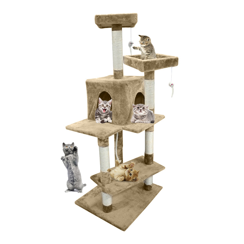 PaWz 1.45M Cat Scratching Post Tree Gym House Condo Furniture Scratcher Tower