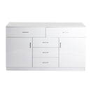 Levede Buffet Sideboard Storage Cabinet Modern High Gloss Cupboard Drawers White