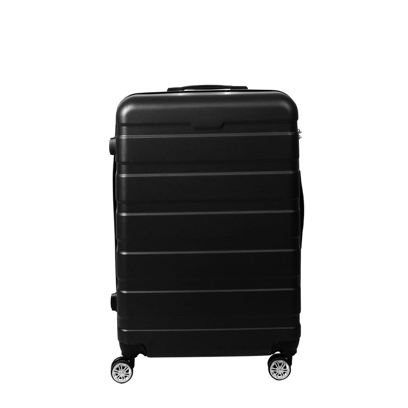 Slimbridge 24" Luggage Suitcase Trolley Travel Packing Lock Hard Shell Black