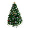 Christmas Tree Kit Xmas Decorations Colorful Plastic Ball Baubles with LED Light 2.4M Type2