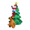 Inflatable Christmas Santa Snowman with LED Light Xmas Decoration Outdoor Type 1