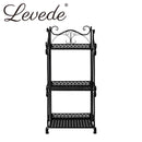 Levede Plant Stand 3 Tiers Outdoor Indoor Metal Flower Pots Rack Garden Shelf