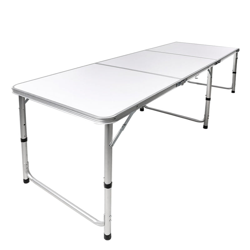 Folding Camping Table Aluminium Portable Picnic Outdoor Foldable Tables 180cm