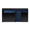 Levede Buffet Sideboard Cabinet Storage Modern High Gloss Cupboard Black