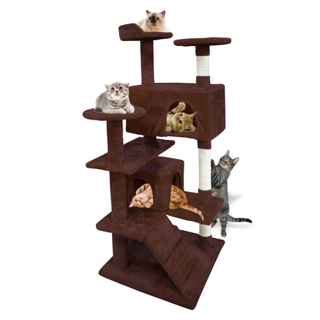 PaWz 1.3M Cat Scratching Post Tree Gym House Condo Furniture Scratcher Tower