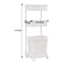 3 Tier Bathroom Laundry Clothes Baskets Bin Hamper Mobile Rack Removable Shelf