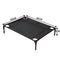 PaWz Heavy Duty Pet Bed Trampoline Dog Puppy Cat Hammock Mesh  Canvas S Black