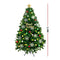 Christmas Tree Kit Xmas Decorations Colorful Plastic Ball Baubles with LED Light 2.4M Type2