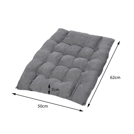 PaWz Pet Bed 2 Way Use Dog Cat Soft Warm Calming Mat Sleeping Kennel Sofa Grey S
