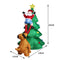 Inflatable Christmas Santa Snowman with LED Light Xmas Decoration Outdoor Type 1