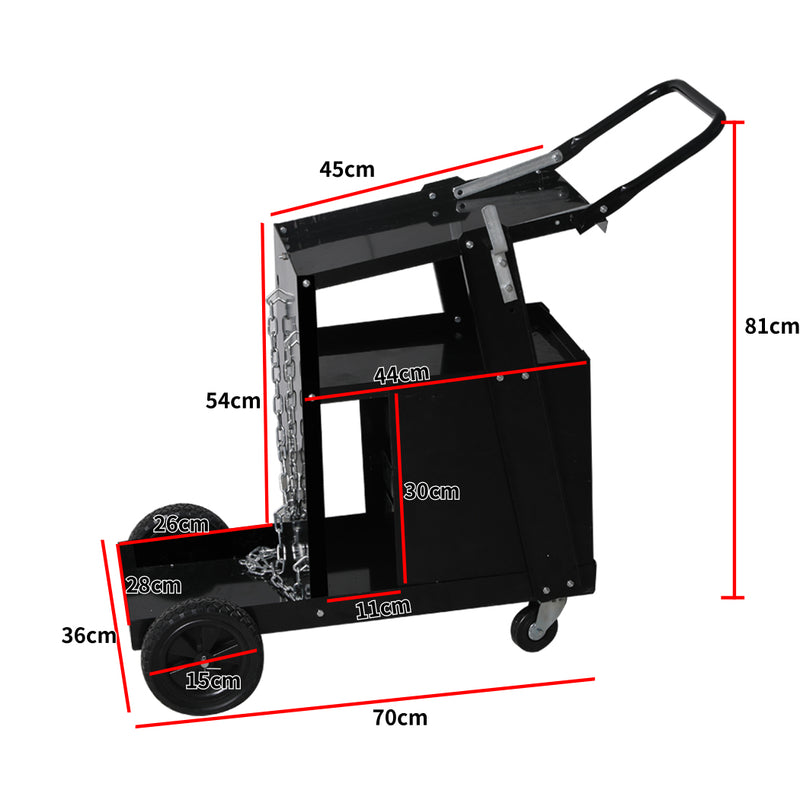 Welding Cart Trolley Drawer Welder Cabinet MIG TIG ARC MMA Plasma Cutter Bench