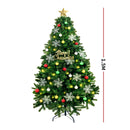Christmas Tree Kit Xmas Decorations Colorful Plastic Ball Baubles with LED Light 1.5M Type2