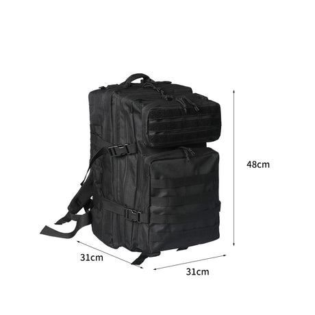 Slimbridge 45L Waterproof Backpack Military Hiking Camping Rucksack Outdoor Black