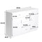 Levede Buffet Sideboard Storage Cabinet Modern High Gloss Cupboard Drawers White