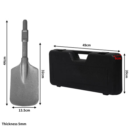 Traderight Square-Tipped Jack Hammer Chisel Clay Spade