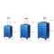 Slimbridge Luggage Suitcase Trolley 3Pcs set 20 24 28 Travel Packing Lock Blue