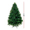Christmas Tree Kit Xmas Decorations Colorful Plastic Ball Baubles with LED Light 2.1M Type1