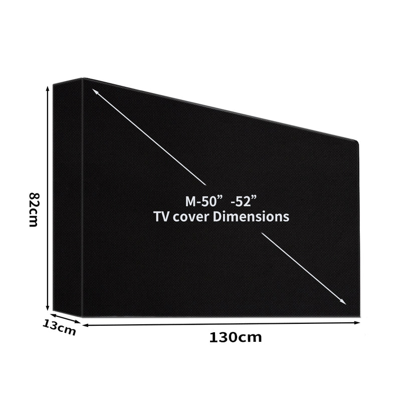 TV Cover 50"-52" Inch Outdoor Patio Flat Television Protector Screen Waterproof