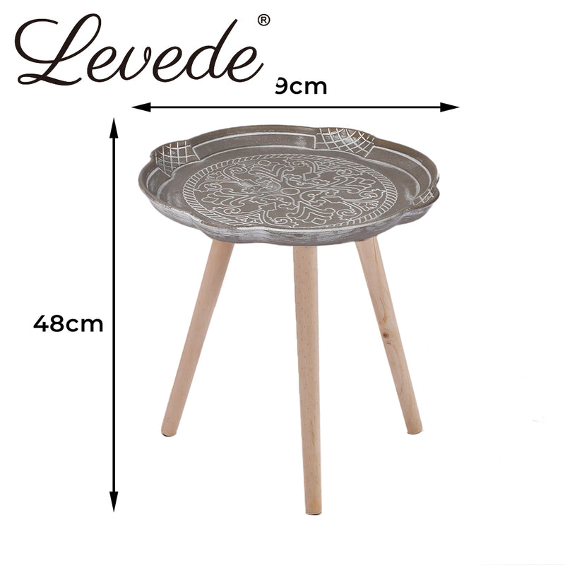 Levede Coffee Table Side End Tables Antique Storage Modern Bedside Plant Stand