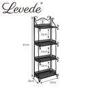 Levede Plant Stand 4 Tiers Outdoor Indoor Metal Flower Pots Rack Garden Shelf