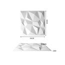 12Pcs 3D PVC Wall Panels EcoFriendly Paintable Home Background Decor 50x50cm