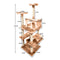183cm Cat Scratching Post Tree Gym House Condo Furniture Scratcher Pole Brown