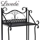 Levede Plant Stand 4 Tiers Outdoor Indoor Metal Flower Pots Rack Garden Shelf