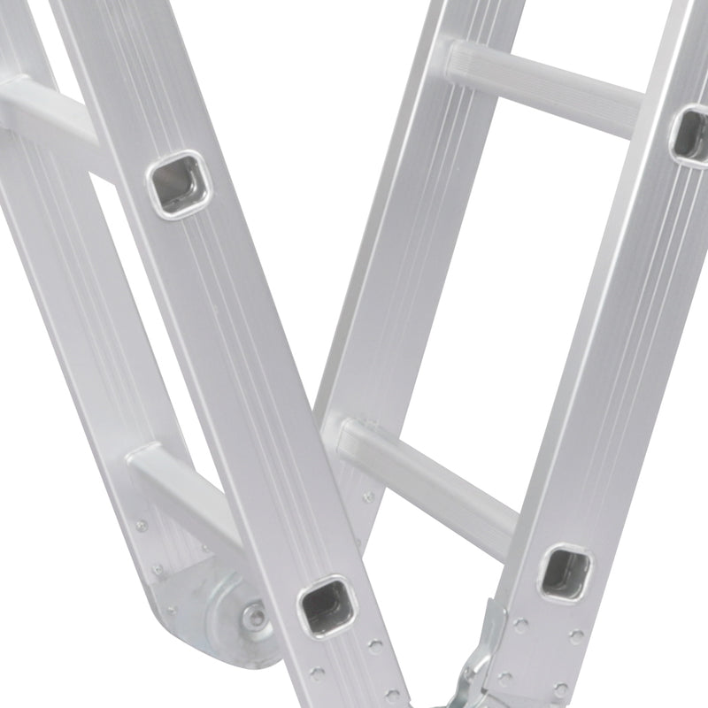 Multi Purpose Ladder 3.6M Aluminium Folding Platform Household Office Extension