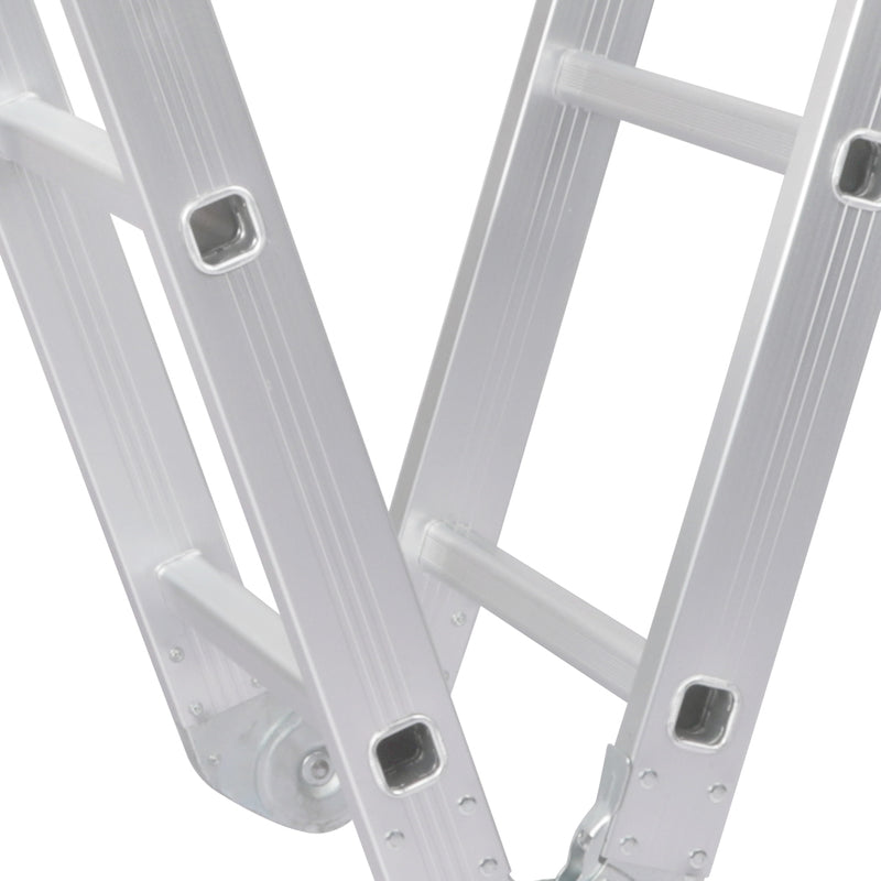 Multi Purpose Ladder 4.7M Aluminium Folding Platform Household Office Extension