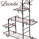 Levede Plant Stand Outdoor Indoor Metal Flower Pots Rack Corner Planter Shelf