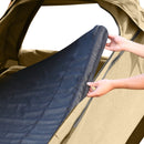 Mountview King Single Swag Camping Swags Canvas Dome Tent Hiking Mattress Khaki