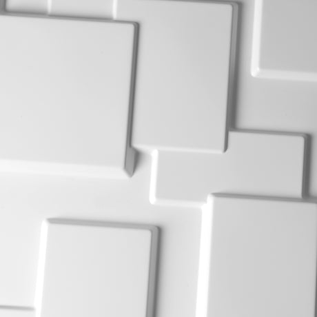 12Pcs 3D PVC Wall Panels EcoFriendly Paintable Home Background Decor 50x50cm