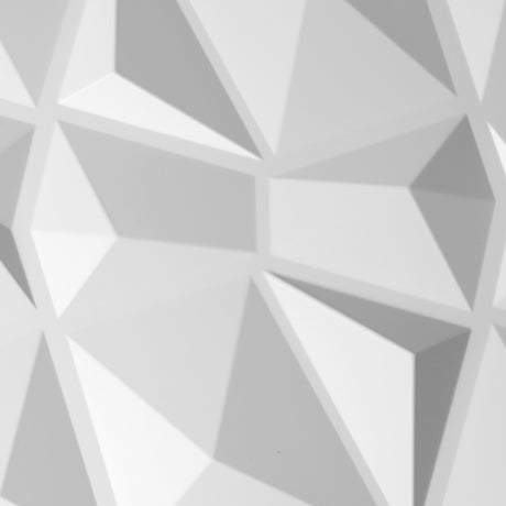 12Pcs 3D PVC Wall Panels EcoFriendly Paintable Home Background Decor 50x50cm