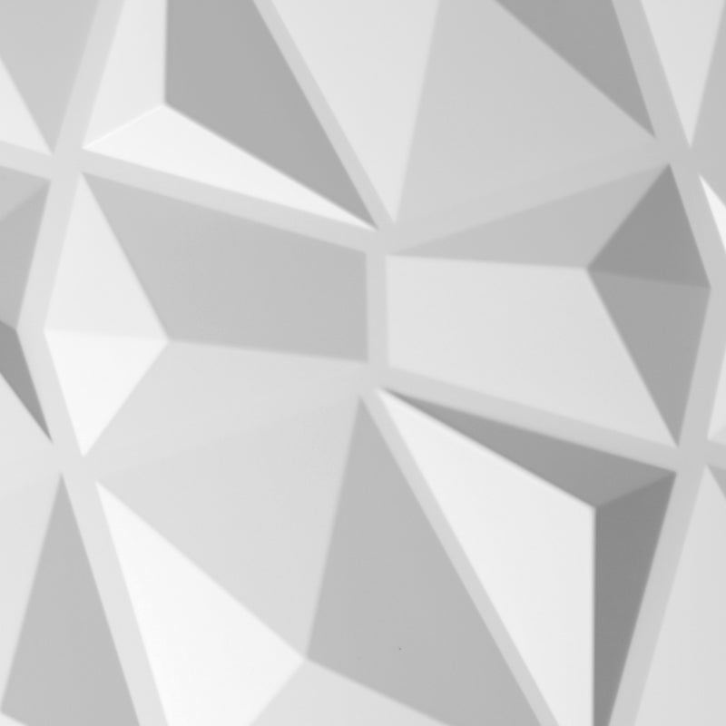 12Pcs 3D PVC Wall Panels EcoFriendly Paintable Home Background Decor 50x50cm