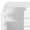 Levede Buffet Sideboard Cabinet Storage Modern High Gloss Cupboard Drawers White 150cm