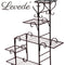 Levede Plant Stand Outdoor Indoor Metal Flower Pots Rack Corner Planter Shelf