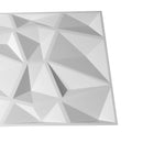 12Pcs 3D PVC Wall Panels EcoFriendly Paintable Home Background Decor 50x50cm