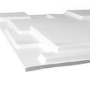 12Pcs 3D PVC Wall Panels EcoFriendly Paintable Home Background Decor 50x50cm