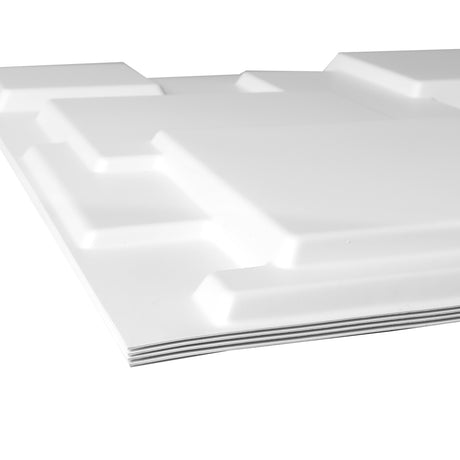 12Pcs 3D PVC Wall Panels EcoFriendly Paintable Home Background Decor 50x50cm