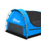 Mountview King Single Swag Camping Swags Canvas Dome Tent Hiking Mattress Blue