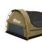 Mountview King Single Swag Camping Swags Canvas Dome Tent Hiking Mattress Khaki