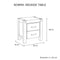 Nowra 2 Drawer Bedside Table