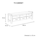 Java TV Cabinet Oak