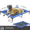 PaWz Heavy Duty Pet Bed Trampoline Dog Puppy Cat Hammock Mesh  Canvas XL Blue