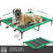 PaWz Heavy Duty Pet Bed Trampoline Dog Puppy Cat Hammock Mesh  Canvas XL Green